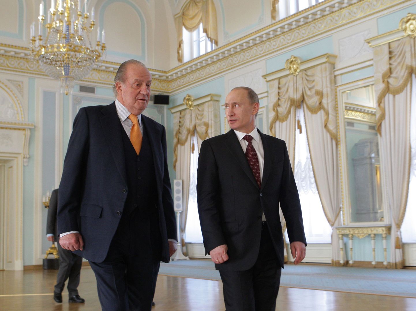 Владимир Путин на встрече с королем Испании Хуаном Карлосом I.