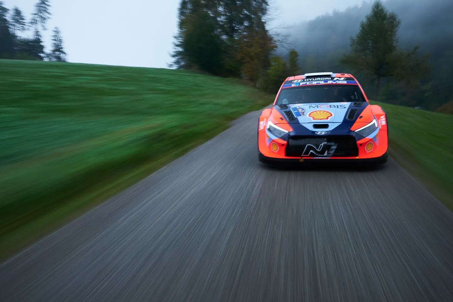 Ott Tänak Hyundai i20 Rally1-autoga Kesk-Euroopa rallil.