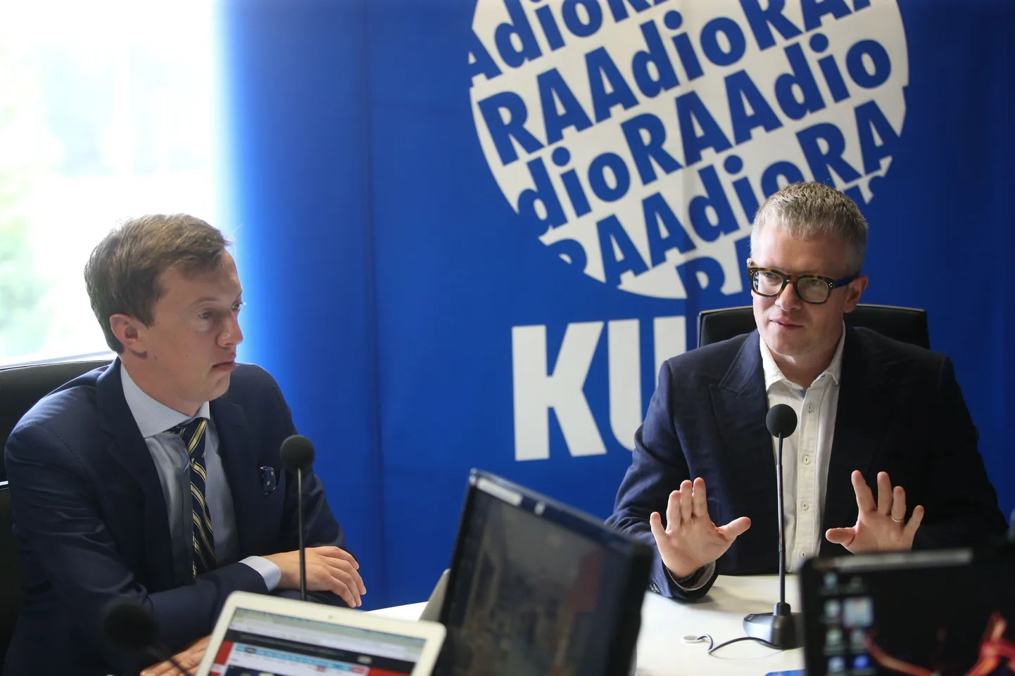Andreas Kaju ja Janek Mäggi saates «Vahetund Postimehega».