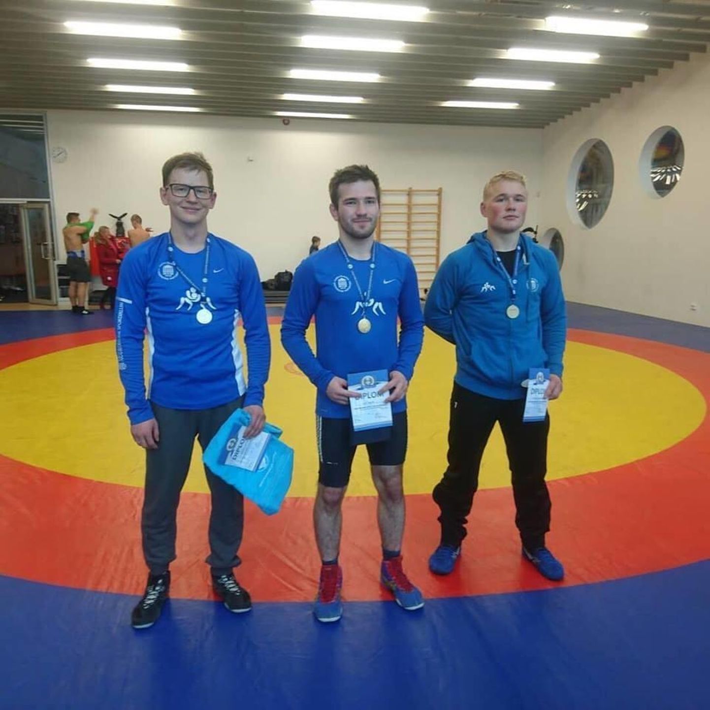 Ott Saar (keskel) tuli üliõpilaste Eesti meistriks. FOTO: Jarek Lätt