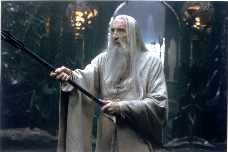 Christopher Lee (Saruman the White). Kaader filmist.