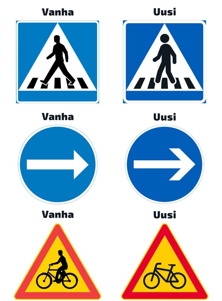 Новые дорожные знаки Финляндии
