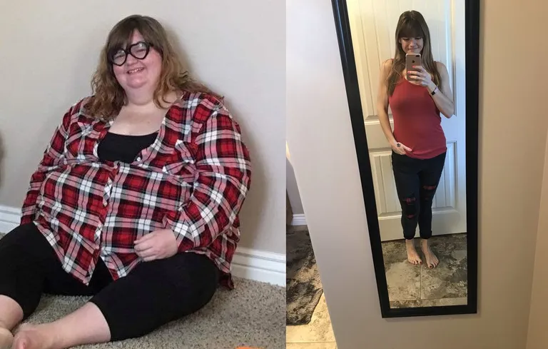 Erika Olson kaks aastat tagasi, kaaludes 190 kilogrammi.