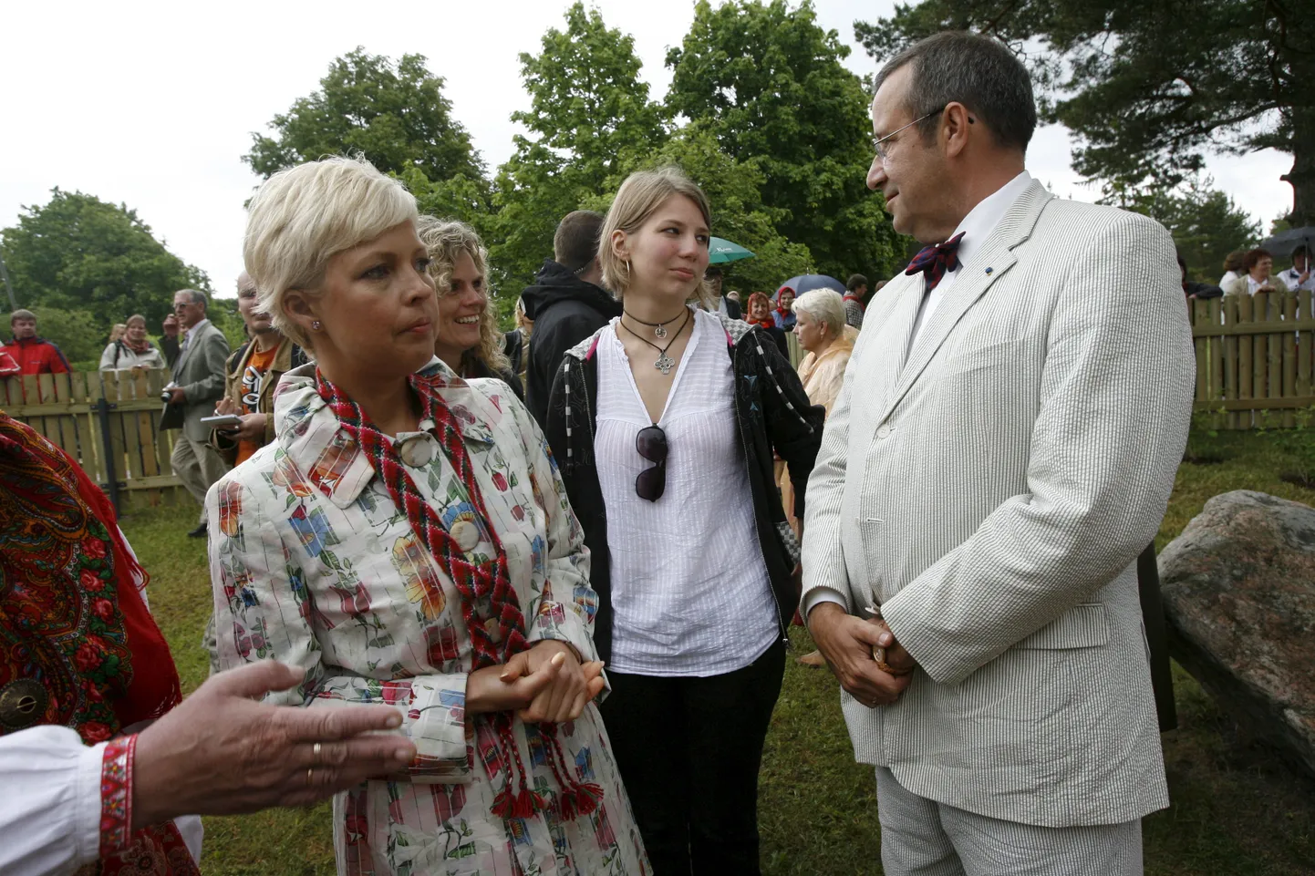 Pildil Evelin Ilves, presidendi tütar esimesest abielust Juulia Ilves ja president Toomas Hendrik Ilves.