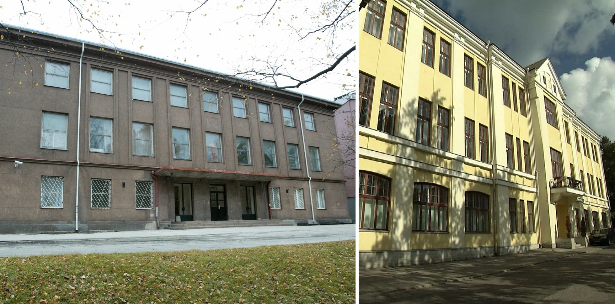Kopli kool aastal 2003 ja 15 aastat hiljem luksuskortereid täis.