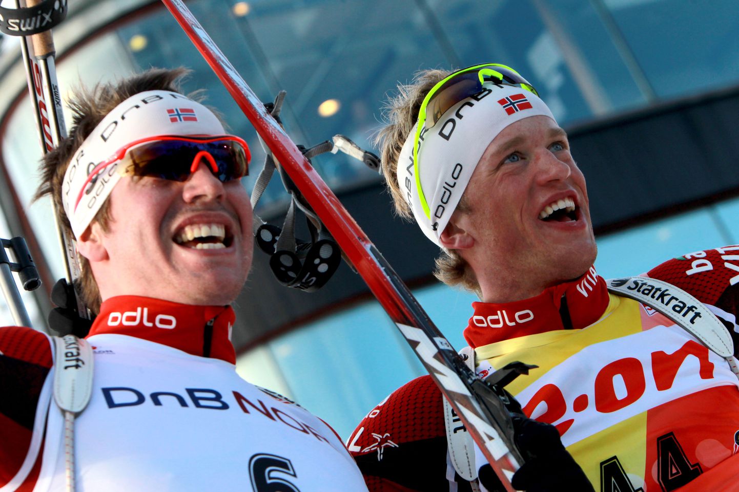 Emil Hegle Svendsen (vasakul) ja Tarjei Bø.