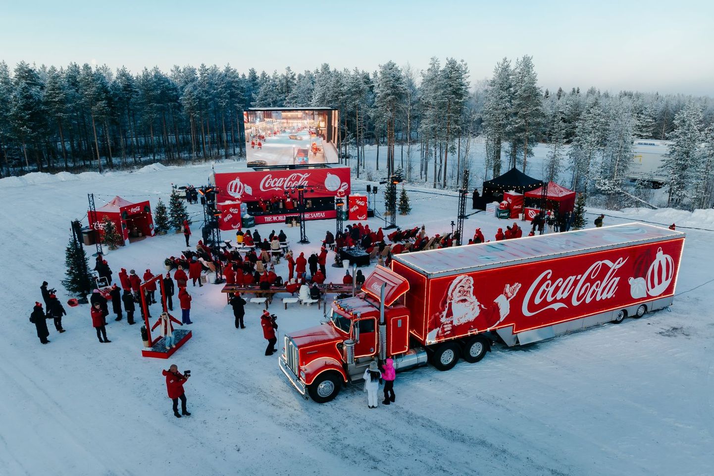 Рождественский караван Coca-Cola.