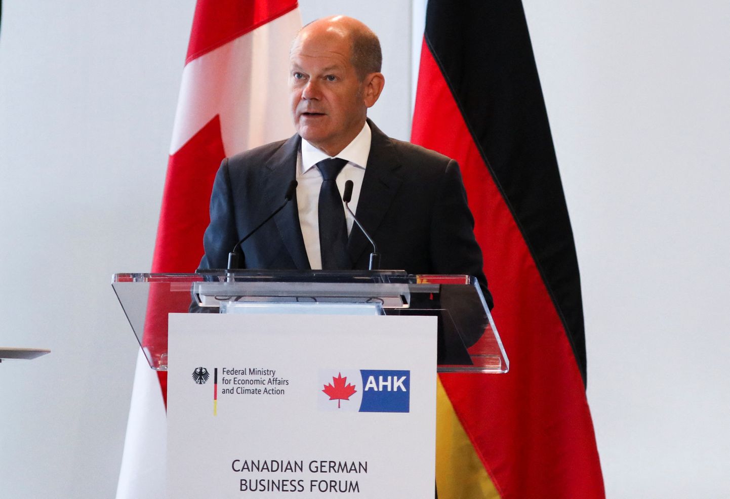 Saksa kantsler Olaf Scholz külastamas Kanadat.