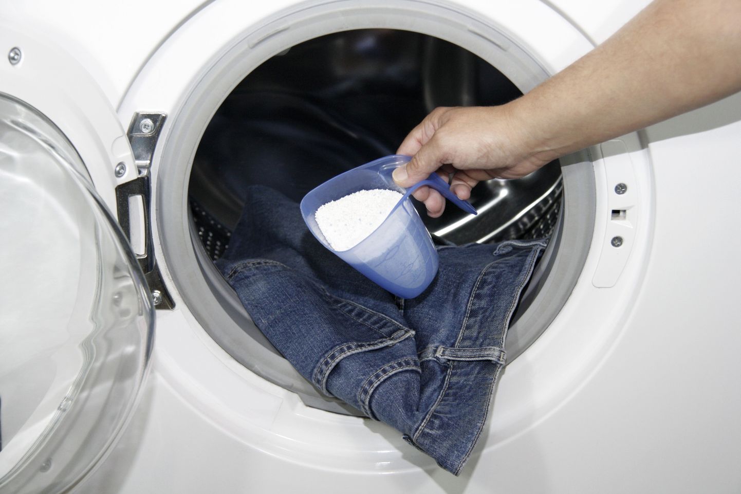 Tänapäeval piisab viie liitri pesu pesemiks ühest tublist supilusikatäiest pesupulbrist.