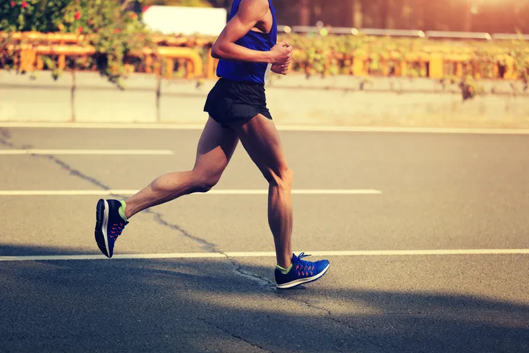 Maratonijooksja. Pilt on illustreeriv