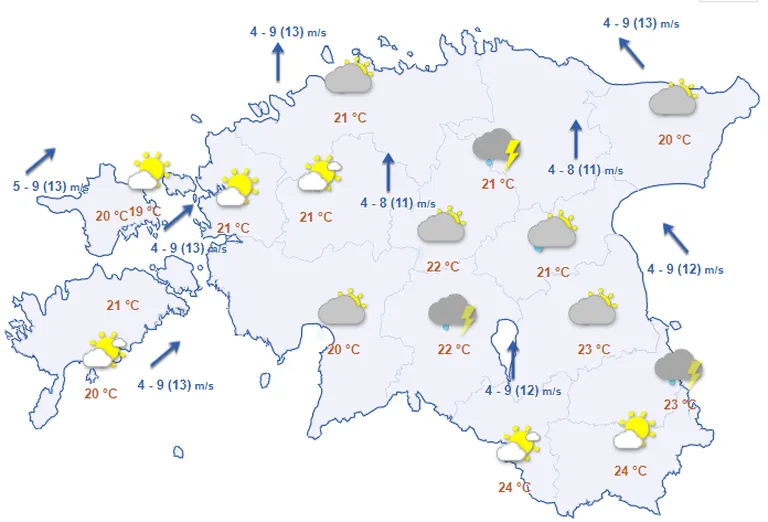 Ilm kolmapäeval
