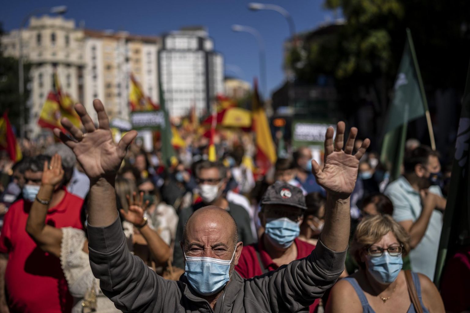 19. septembril Madridis toimunud meeleavaldus elektrihinna tõusu vastu.