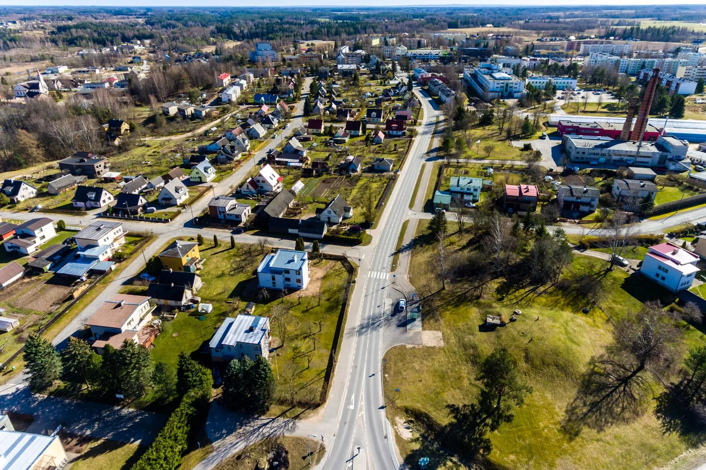 Põlva linn. Foto on illustreeriv.