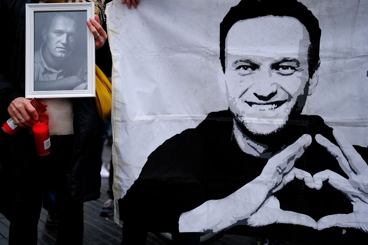Aleksei Navalnõi mälestamine Barcelonas.