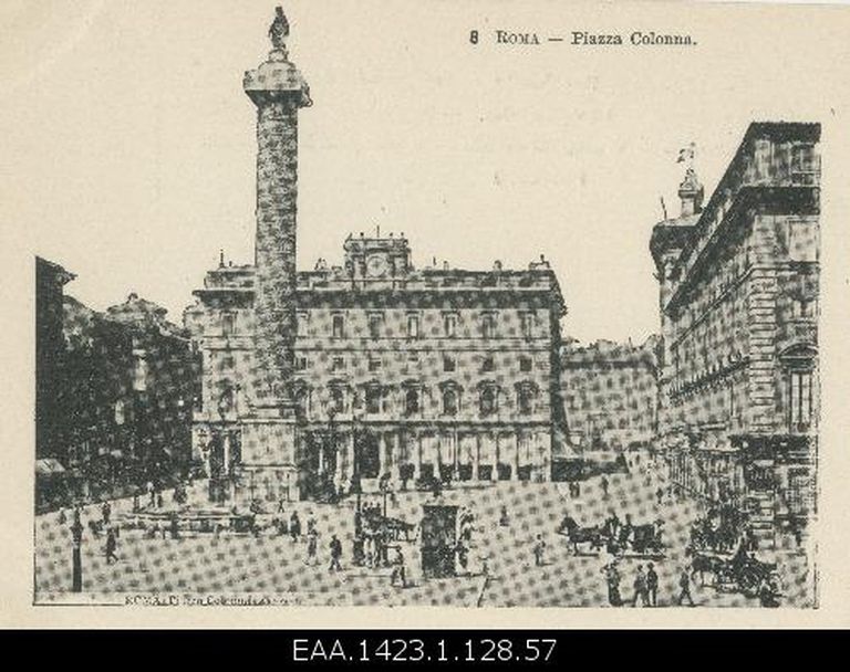 Vaade Colonna väljakule, fotopostkaart 1900.