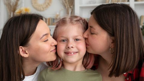 The arrival of a child in a same-sex family causes a shift – in heterosexual families, it's even bigger