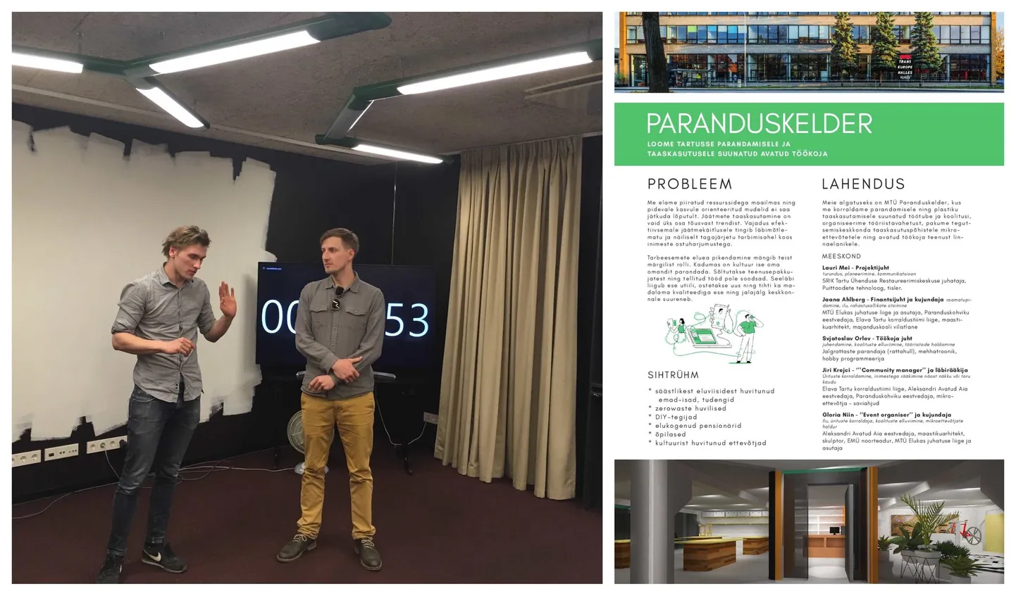 Paranduskeldri loojad Negavati züriile esinemas.