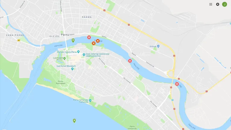 Ohtlikult õhuke jää. Mõõdetud 26. detsembril.