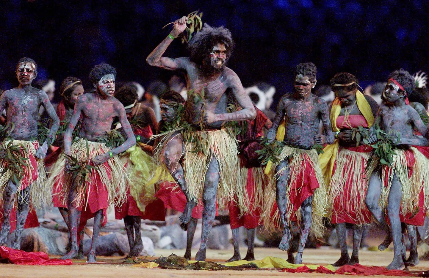 Austraalia aborigeenide tants Sydney olümpiamängude avamisel.
