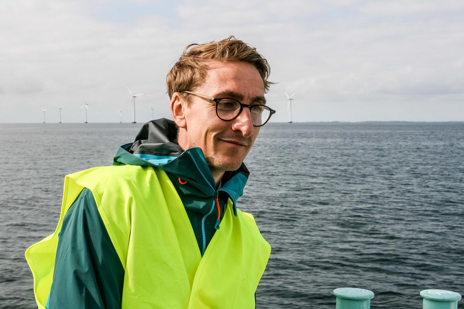 Ørstedi Mandri-Euroopa turgude juht Peter Obling Nystedi avameretuulepargis.  