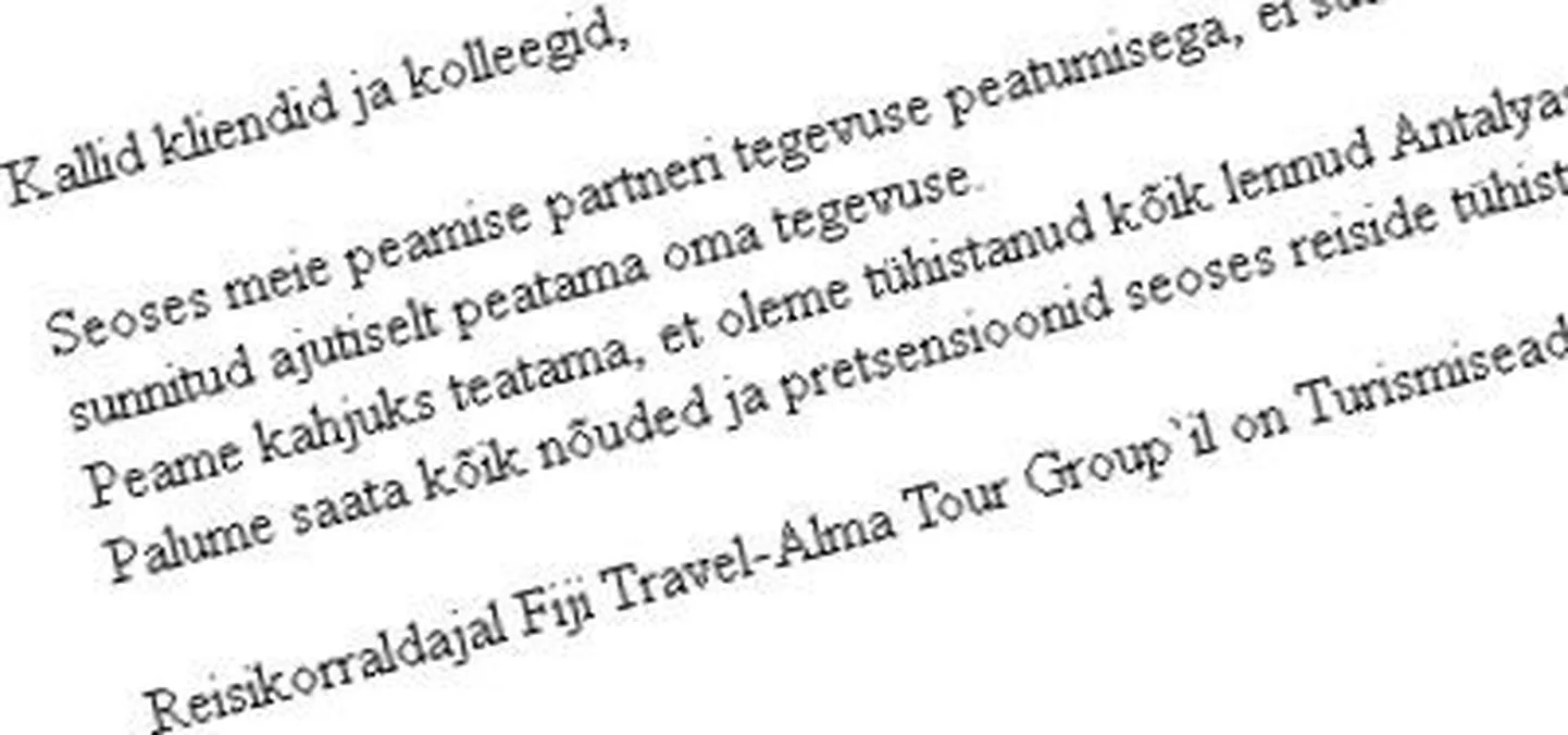 Fragment Fiji Traveli veebilehelt.