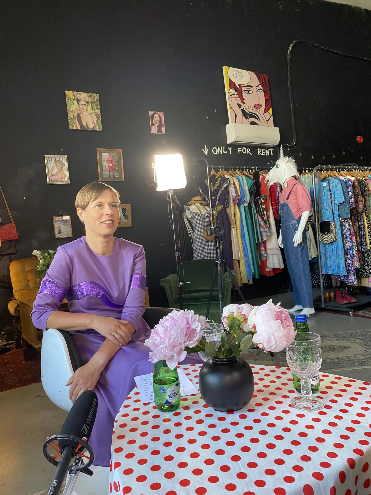 Eesti vabariigi president Kersti Kaljulaid Telliskivi Loomelinnakus.