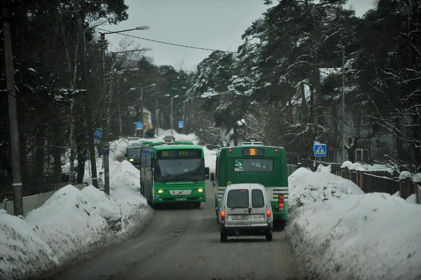 Autobussid Tallinnas.