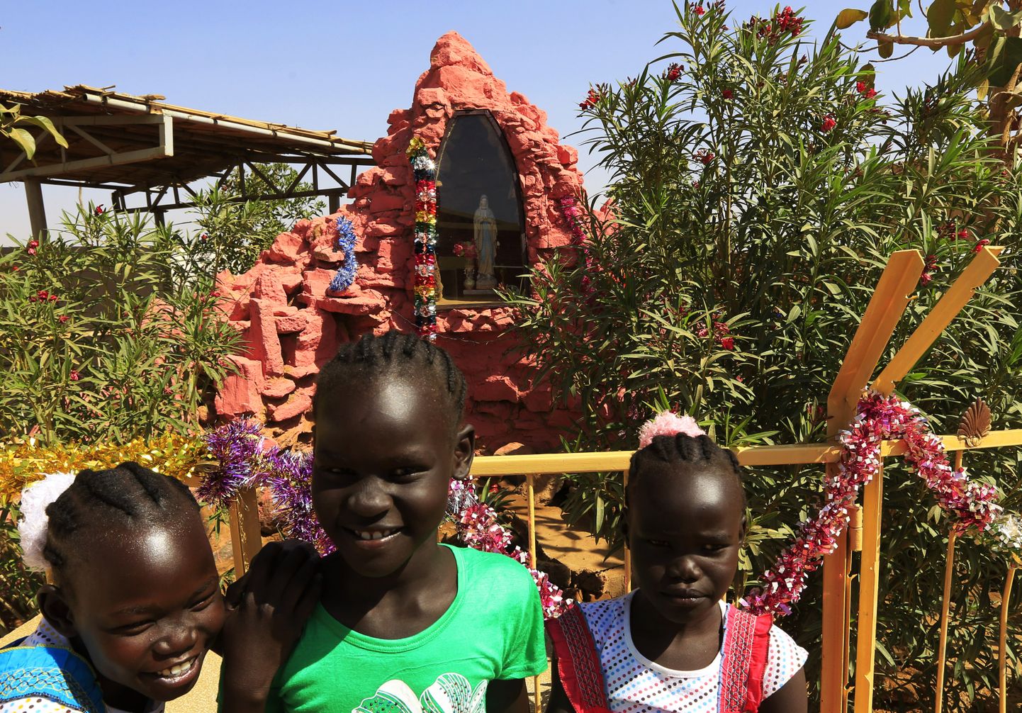 Koolilapsed Omdurmanis jõulupühade ajal.