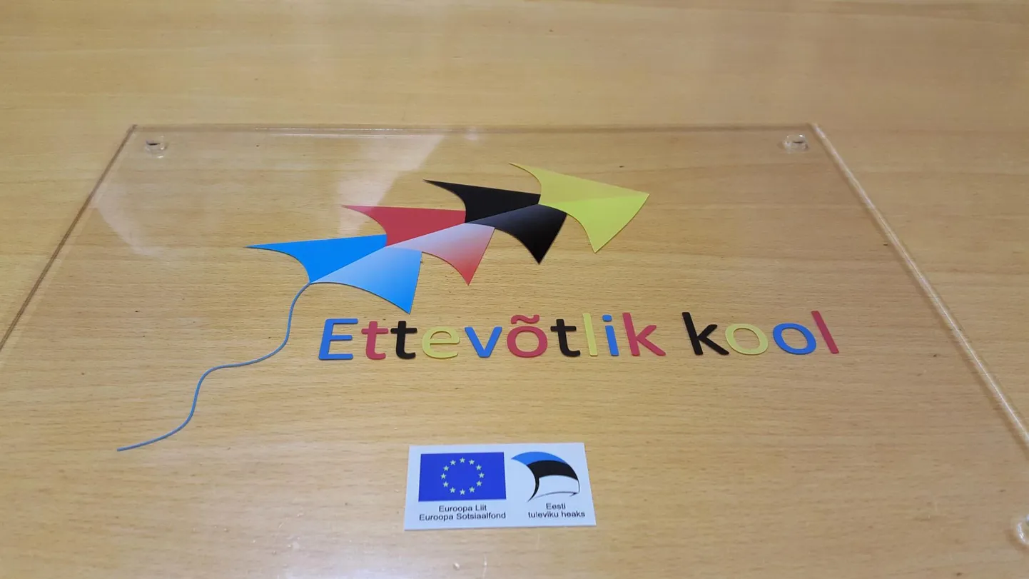 Ettevõtliku kooli autahvel.