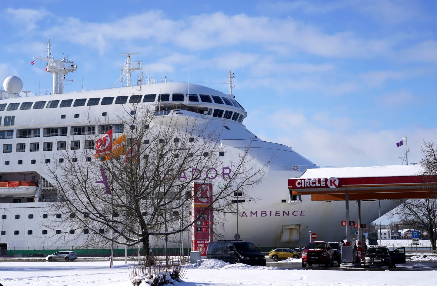 Kruīza kuģis "Amadea" ​Rīgas ostā.