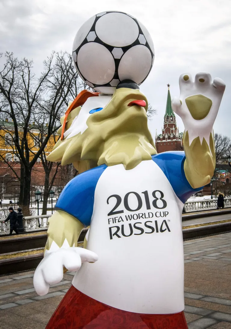 Venemaa 2018 jalgpalli MMi maskot, antropomorfne hunt Zabivaka