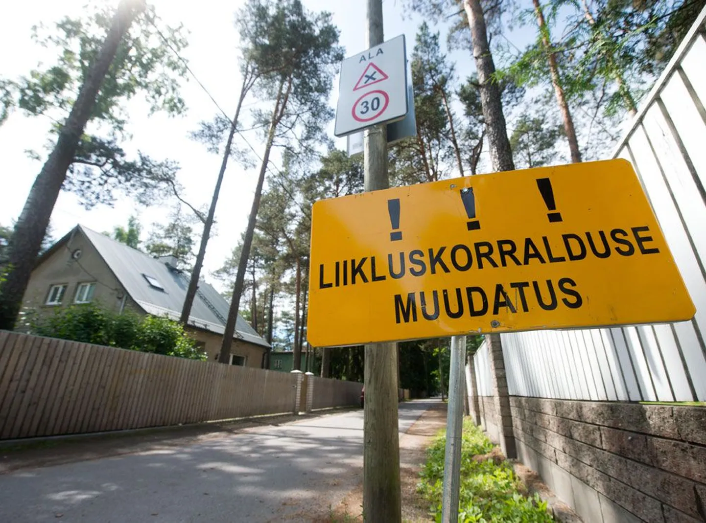 Liikluskorralduse muudatus.