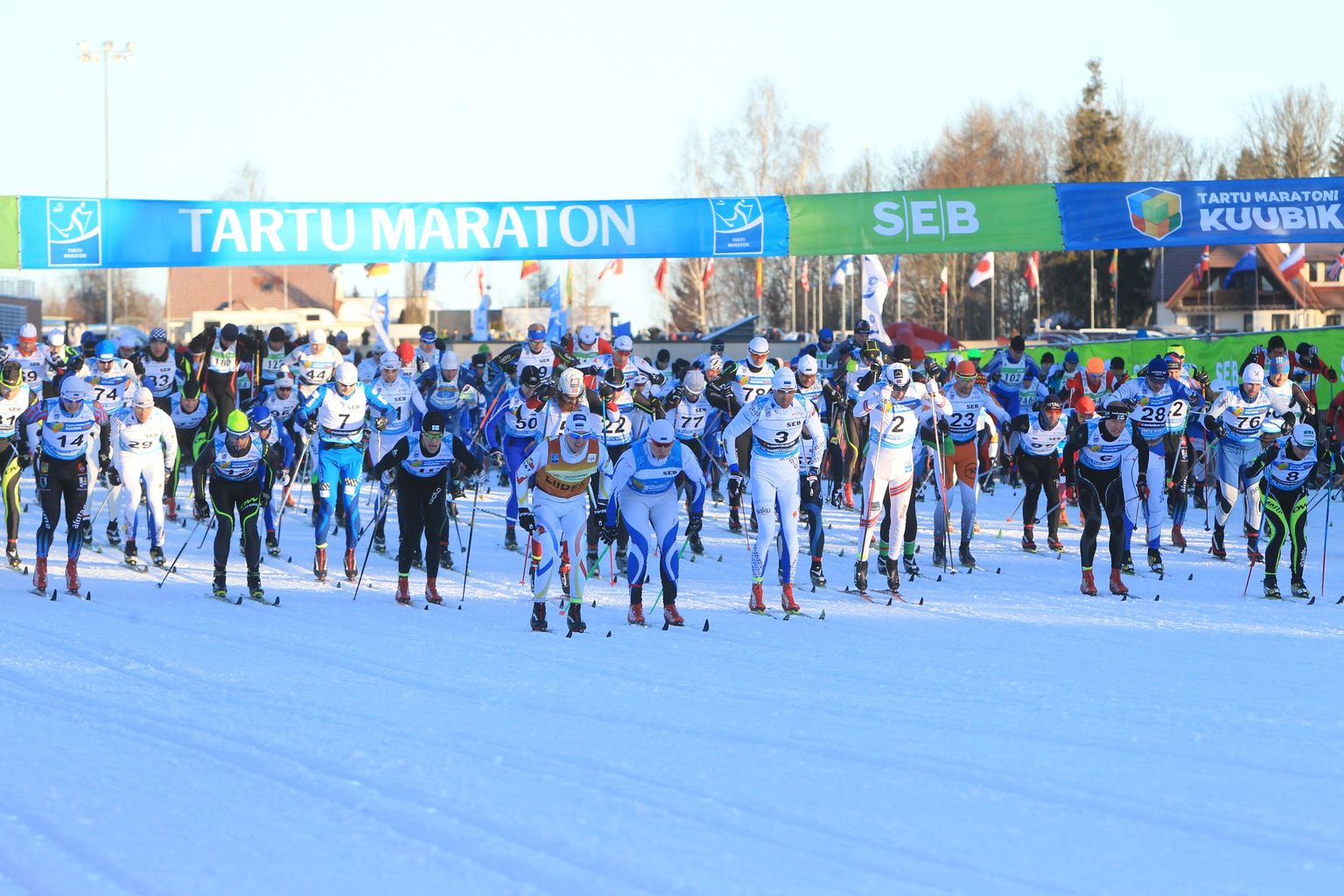 43. Tartu maratoni start Otepääl.