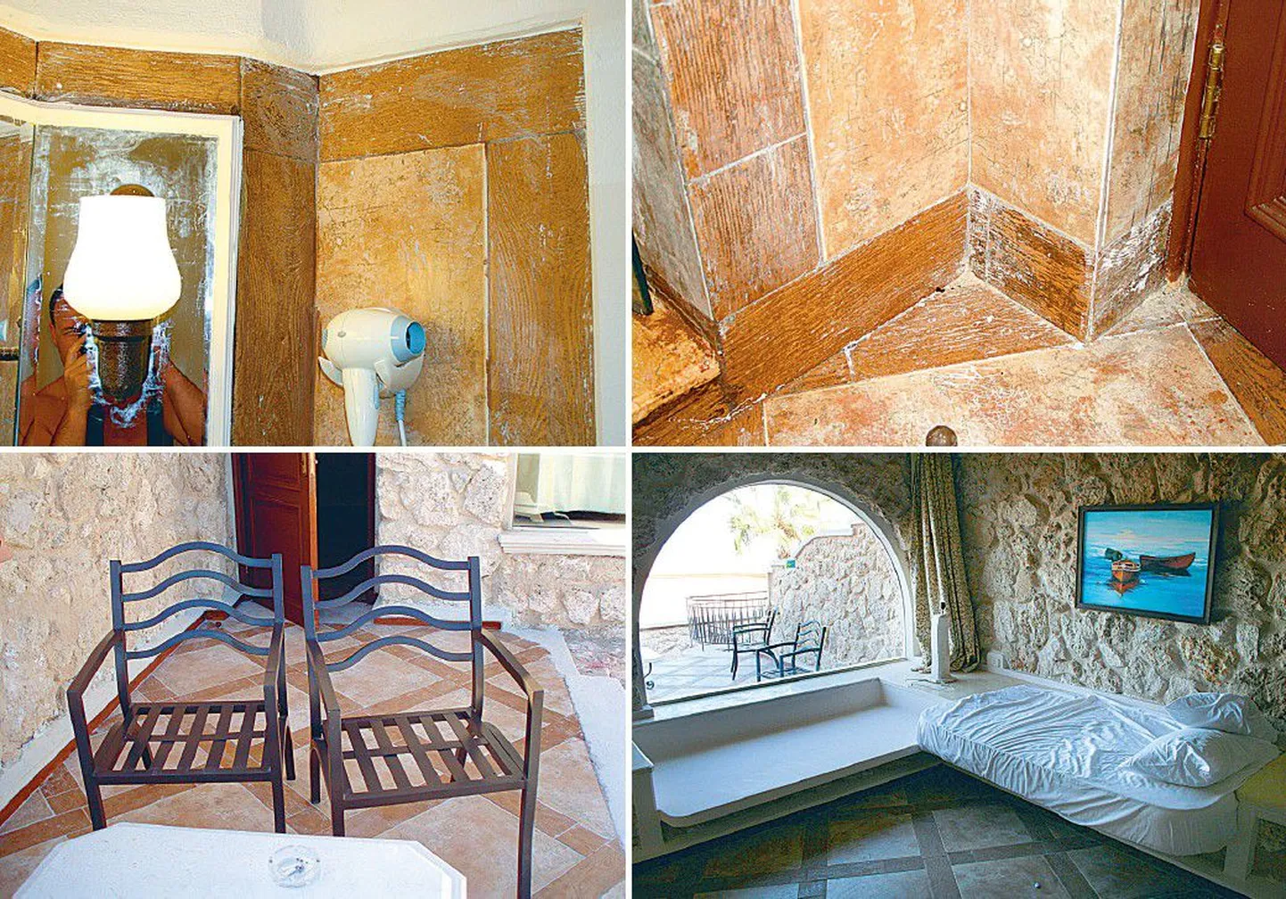 Egiptuse kuurortlinna Hurghadasse puhkama sõitnute väitel olid neile antud toad tolmused, koristamata ning puudus osa mööblist. Näiteks terrassitoolidel polnud patju ja lambil kuplit.
