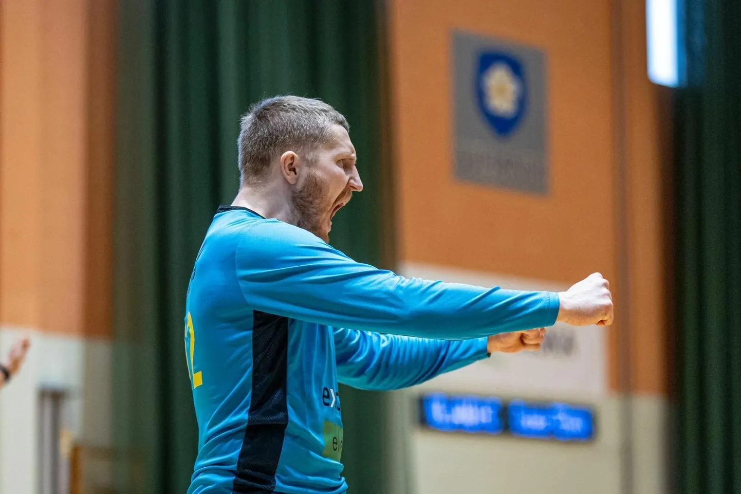 Viljandi käsipalliklubi väravavaht Rasmus Ots Balti liiga võidumängus