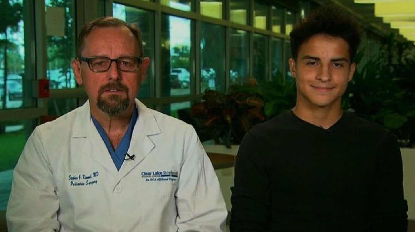 Kirurg Stephen Kimmel ja ta patsient Jacob Terrazas