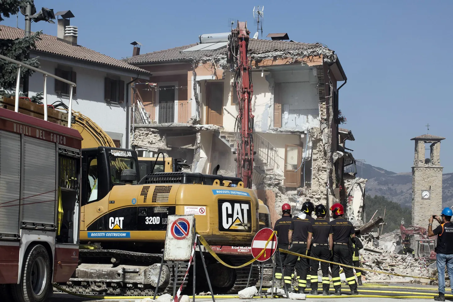 Maavärinajärgsed koristustööd Amatrice´is