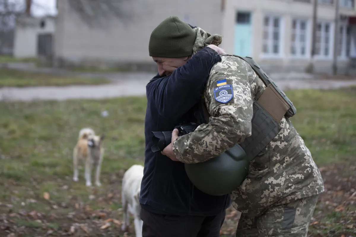 Blahodatne elanik kallistab Ukraina üksuse sõjaväefotograafi.