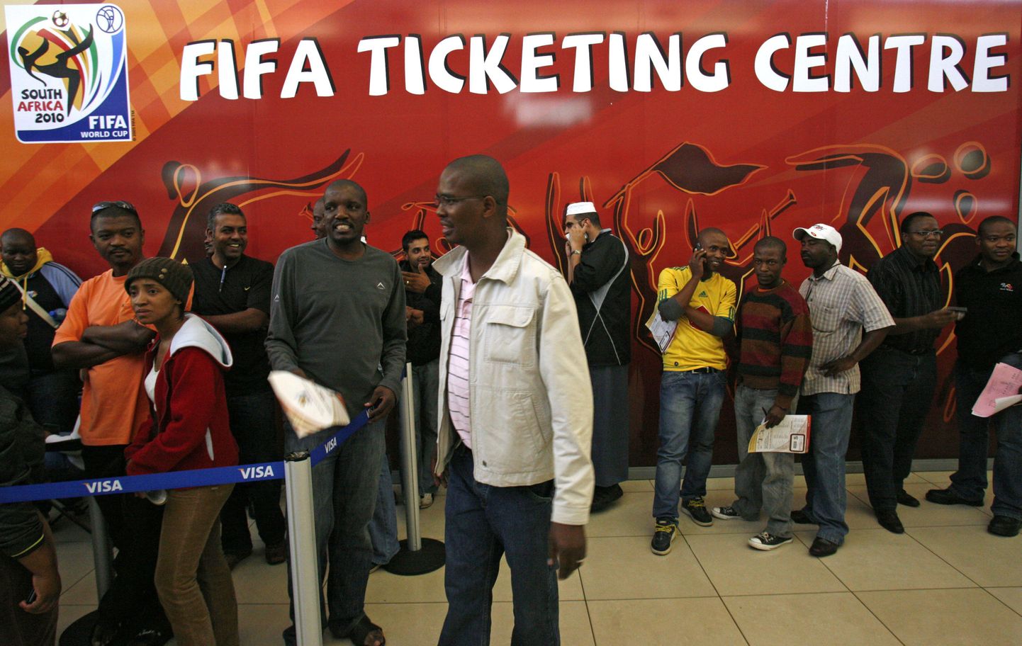 Jalgpalli MMi piletimüük Lõuna-Aafrika Vabariigis Sowetos