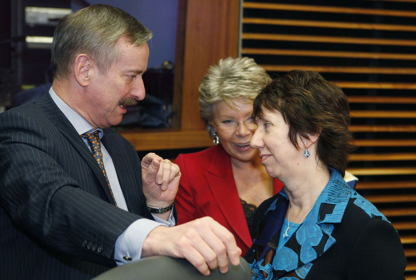 Euroopa Komisjoni kolm asepresidenti seitsmest Siim Kallas, Viviane Reding ja Catherine Ashton.