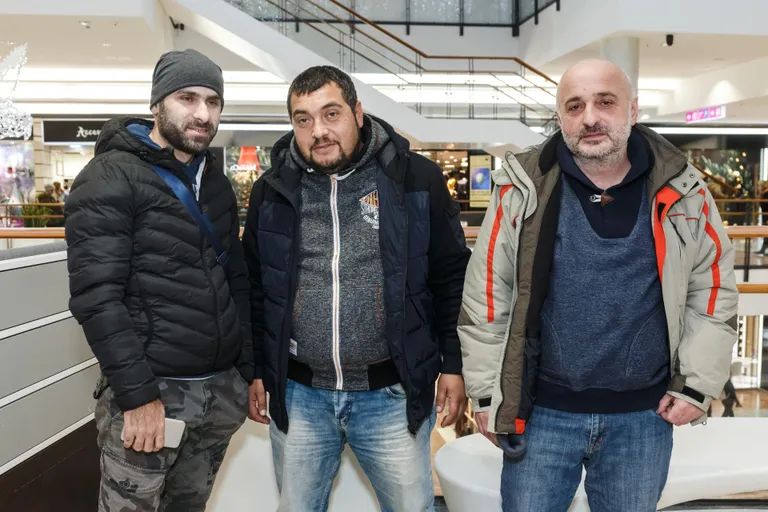 На фото слева направо: Мираб Хахомашвили, Зураб Какашвили и Самсон Грегашвили.