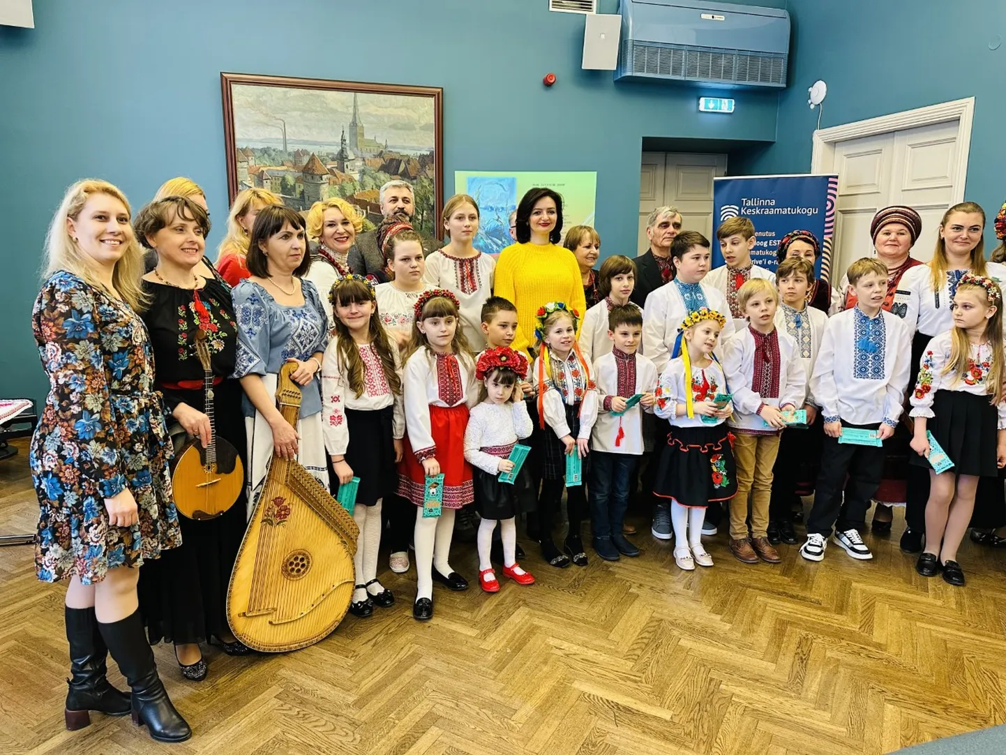 Праздничное мероприятие в Таллиннской центральной библиотеке, посвященное 209-й годовщине со дня рождения Тараса Шевченко.