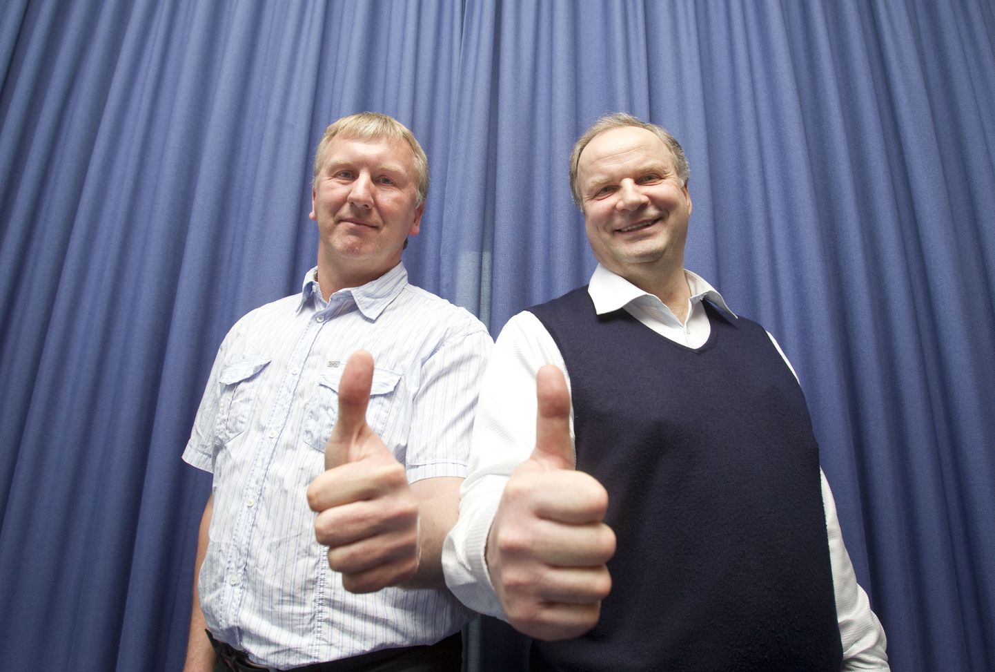 Avo Keel (vasakul) ja Boriss Kolčins moodustasid treeneriteduo aastate eest ka Eesti koondises.