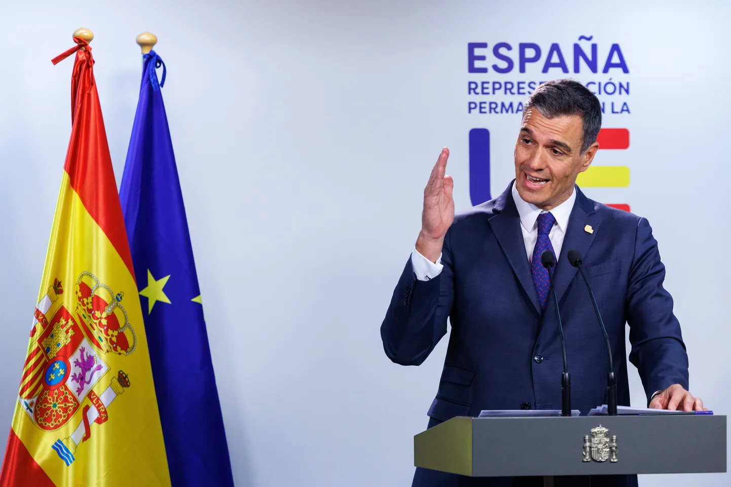 Hispaania peaminister Pedro Sánchez Euroopa Liidu tippkohtumisel 30. juunil Brüsselis.