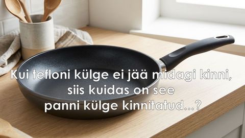 Tefloni külge ei jää midagi kinni?