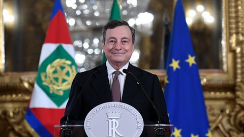 Mario Draghi annab Itaalia peaministrina ametivande