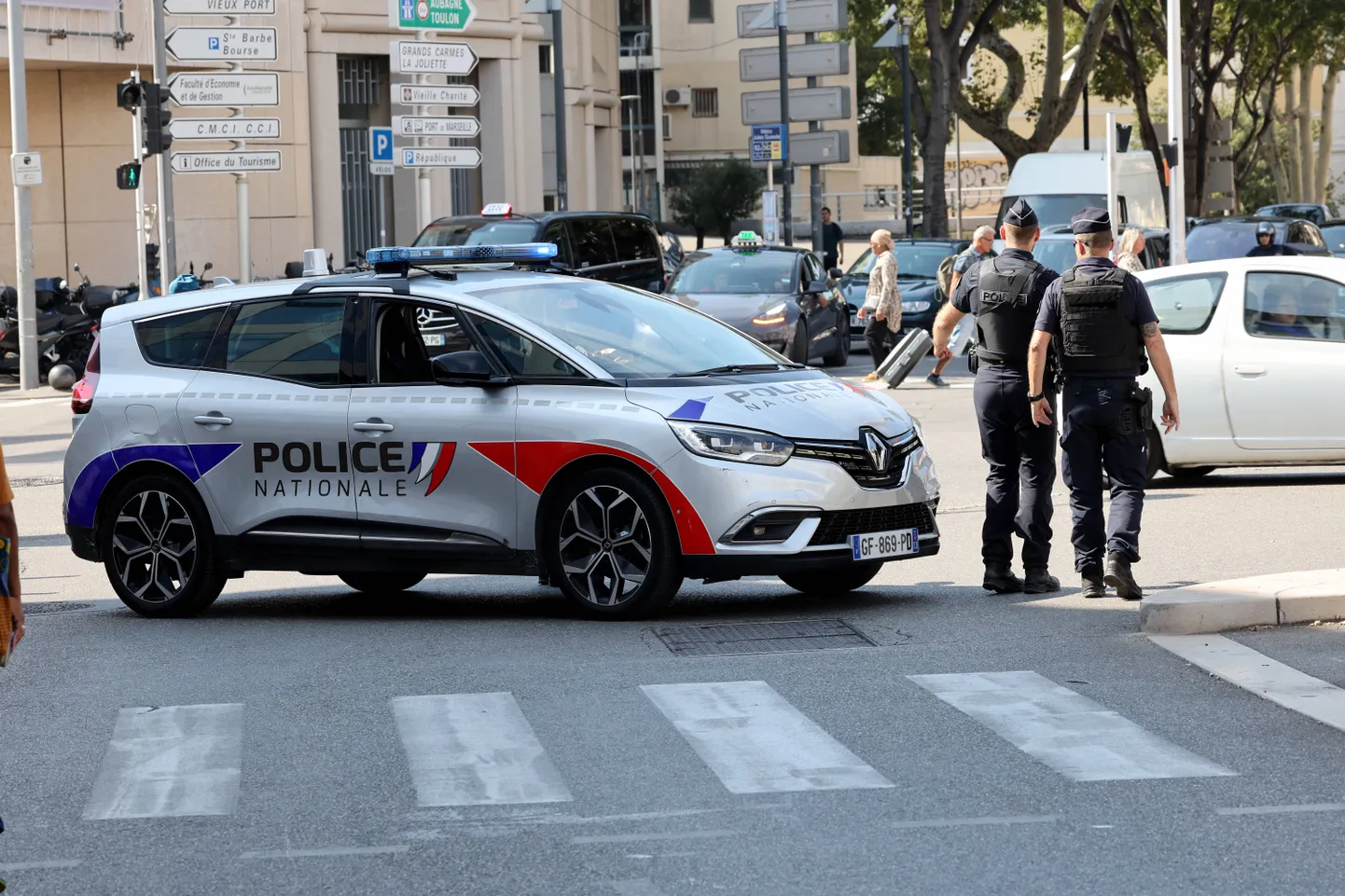 Policija Marseļā.