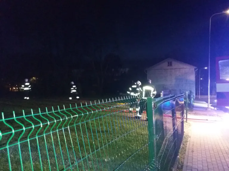Põleng Valgas Maleva tänaval