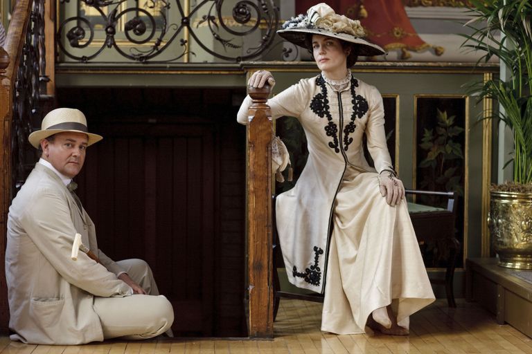 Hugh Bonneville (Robert Crawley) ja Elizabeth McGovern (Edith Crawley) seriaalist «Downton Abbey»