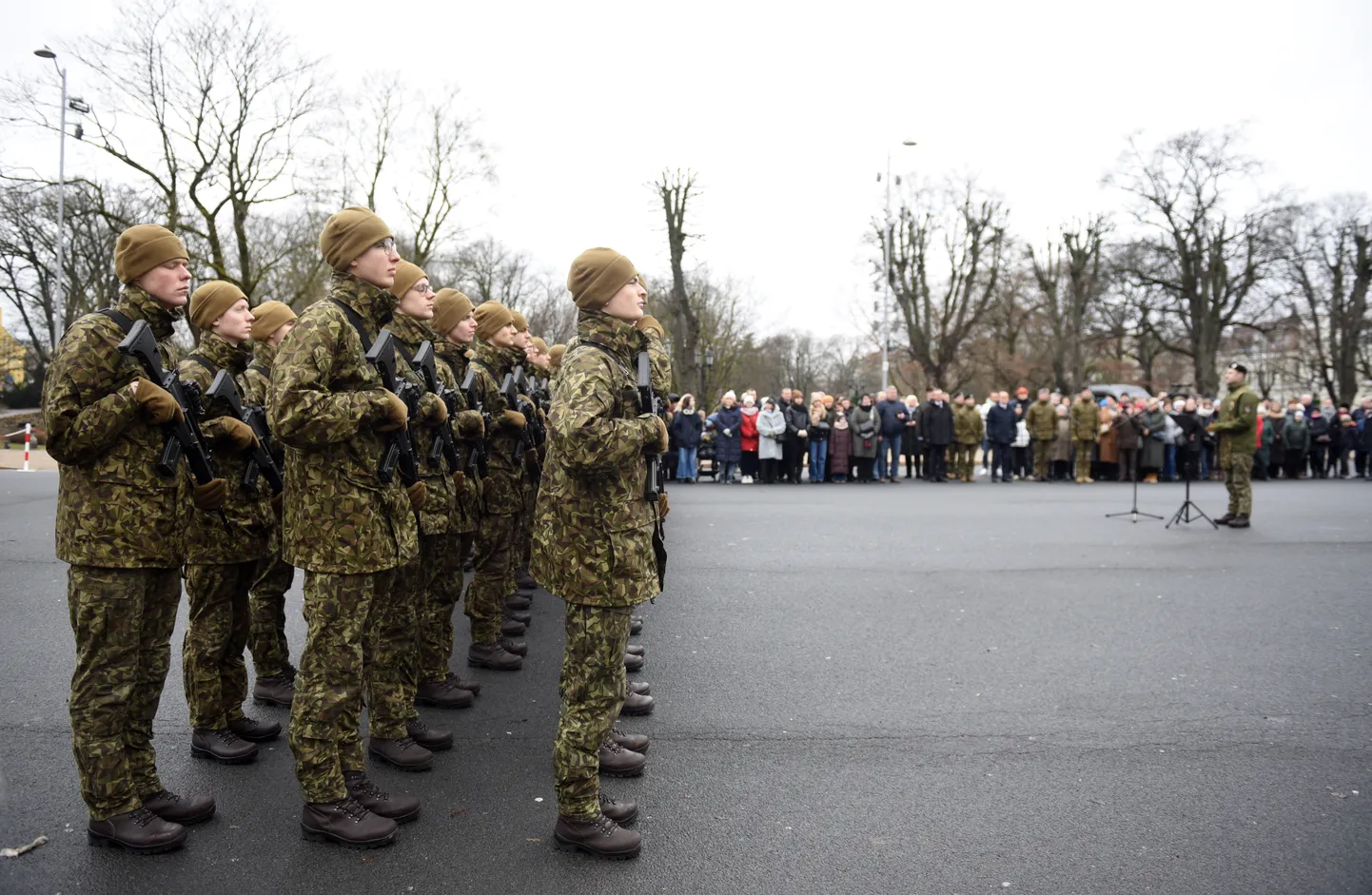 Церемония принятия присяги солдатами СГО